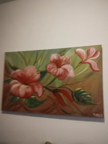 Lindo quadro pintado a mão  