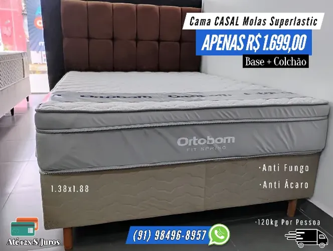 CAMA CASAL FIT SPRING ORTOBOM
