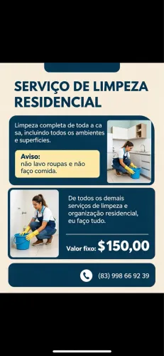 Faxina completa 150