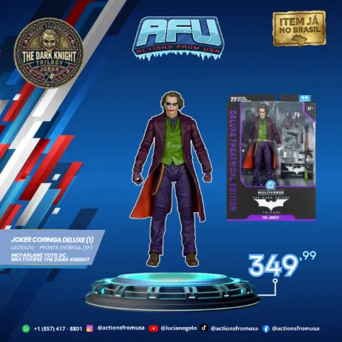 Mcfarlane Toys Dc Multiverse The Dark Knight - Joker Coringa Deluxe