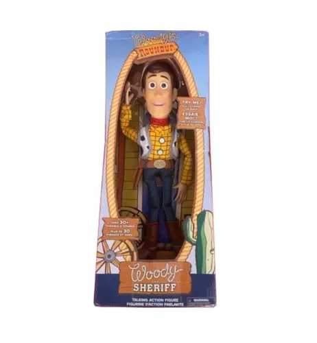 Boneco Woody - Toy Story Fala Em Ingles- 43cm Com A Caixa