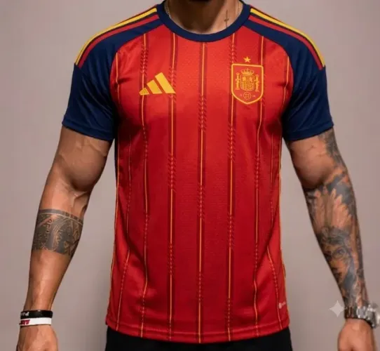 Camisa Espanha Seleção Copa do Mundo 2026 Última Peça