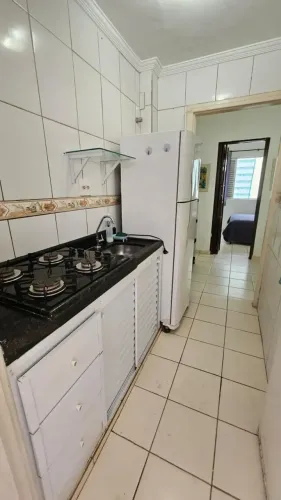 Kit para aluguel no Gonzaga em Santos - Frente a praia 33m².