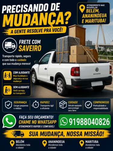 Frete/Mudanças médias e pequenas  