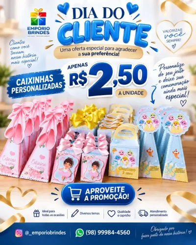 Caixinhas personalizadas
