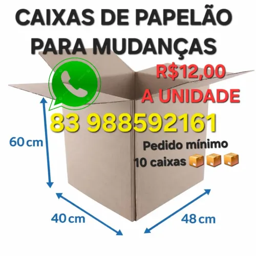 Caixas para Mudanças e embalagen caixas fortes onda dupla Caixas para mudanças João Pessoa