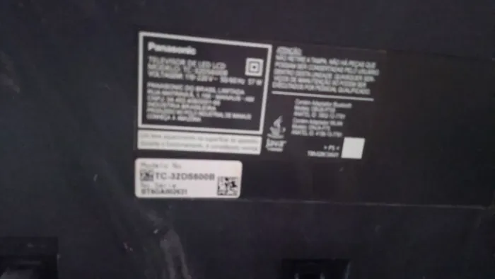 Tv 32 Panasonic tela quebrada mas demais peças funcionando
