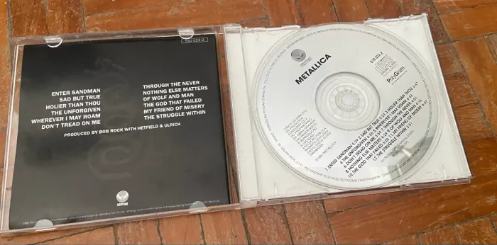 CD Metallica - The Black Album (1991) Edição Nacional PolyGram c/ Encarte Pôster