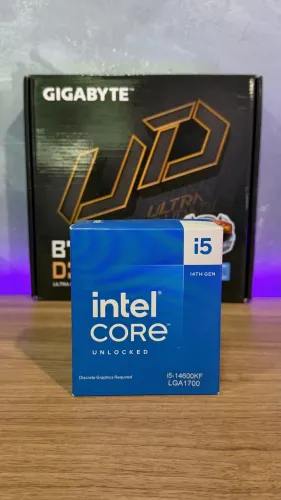 Kit Intel Core i5-14600KF + Placa-mãe B760 D3HP DDR5