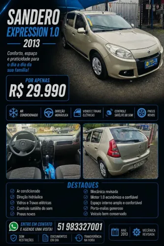 Renault Sandero Expression Hi-flex 1.0 16V 5P 2013
