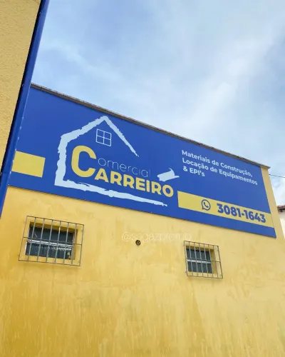Placas em lona 