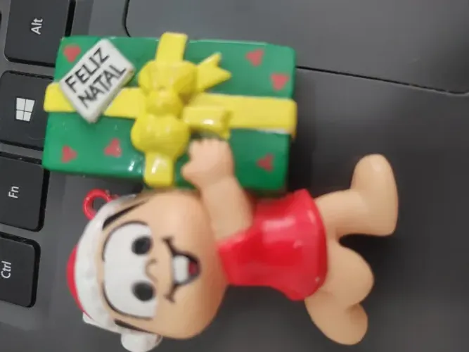 enfeite de natal turma da monica 