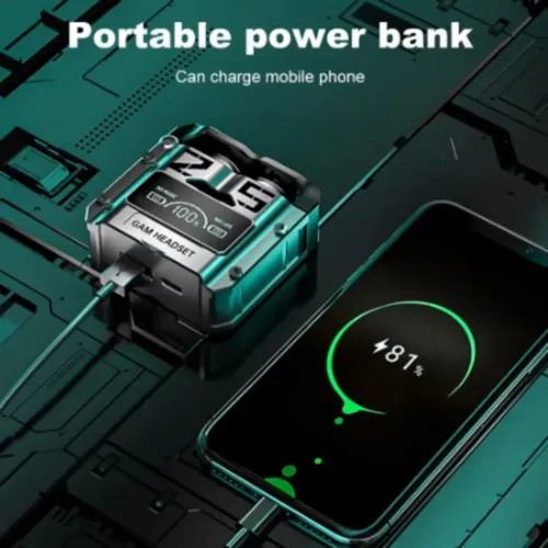 Fone Bluetooth M25 TWS com Power Bank