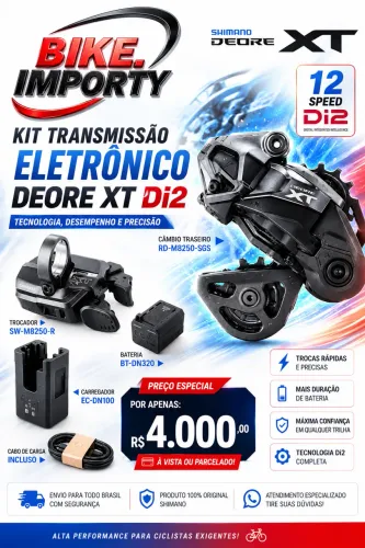 Shimano XT M8250 Di2 12v Eletronico