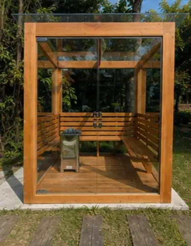 Sauna Seca em Cedro com forno de 15KW