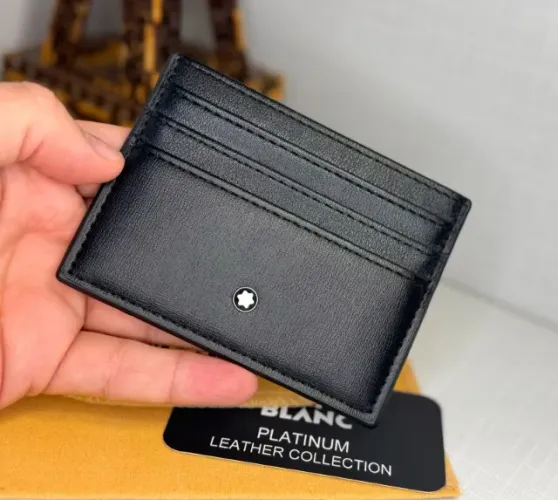 PORTA CARTÃO MASCULINO MONTBLANC COURO LEVEMENTE TEXTURIZADO PREMIUM TOP LANÇAMENTO FIT 26