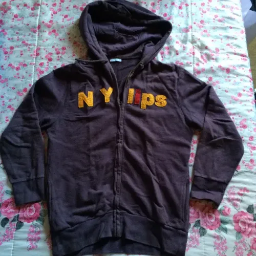 blusa de moleton m.officer c/ capuz tamanho 2 equivale a m/g