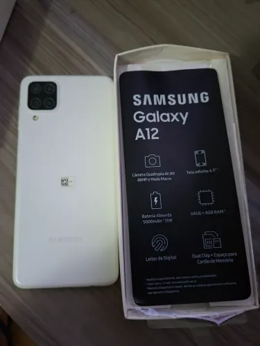 Celular Samsung A12 64GB completo com caixa
