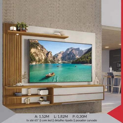 Painel para Tv 1,82 entrega e monta