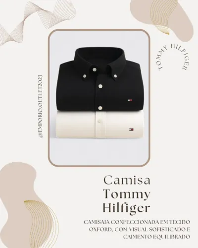 Camisa Tommy Hilfiger ML Oxford 50%OFF Importada