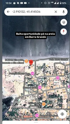 Terreno Barra Grande beira mar 