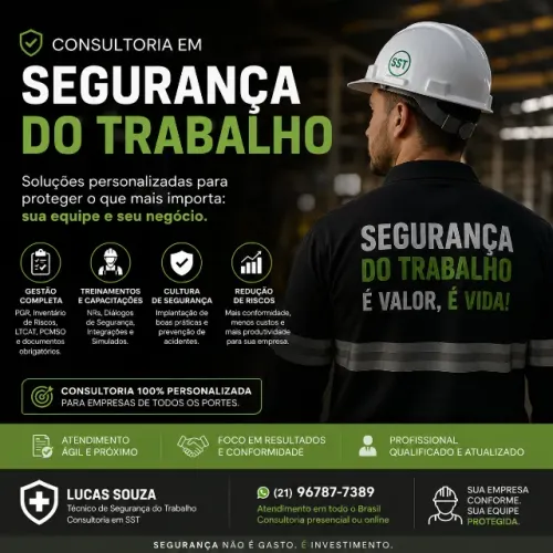 Consultoria em Segurança do Trabalho (SST) | PGR | Documentação | Treinamentos