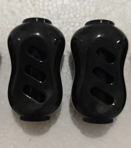 Par de knobs custom Preto para carretilha pesca NOVO