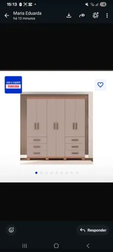 Novo na caixa guarda roupa