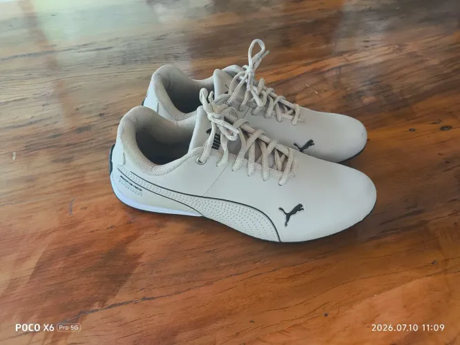 Tênis Novo Masculino Puma Mercedes (número 41, cor bege)