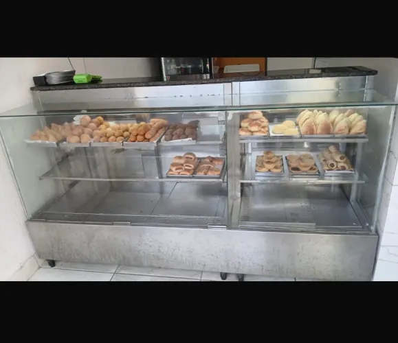 Estufa/Vitrine quente para Salgados