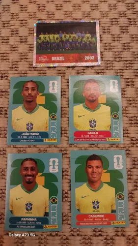 Figurinhas da copa 2026 - 5 figurinhas do Brasil