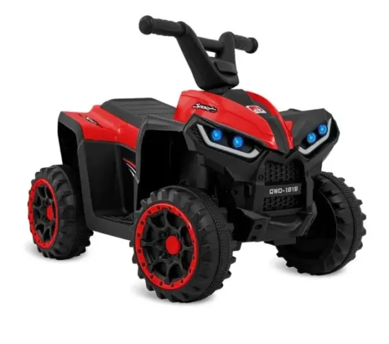 Quadriciclo (Vermelho) Eletrico 6V Bandeirante - ate 32kg