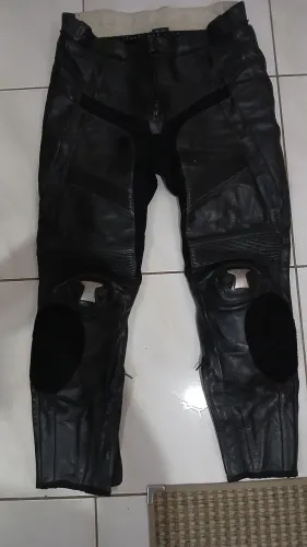 Calça de Couro para Motociclista Lookwell 56/36 2XL - Original, Proteções Excelente Estado