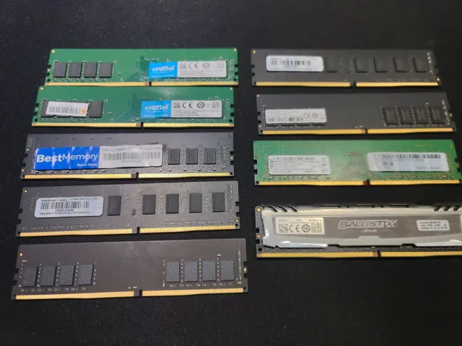 Pack 9 memória ram 8gb ddr 4