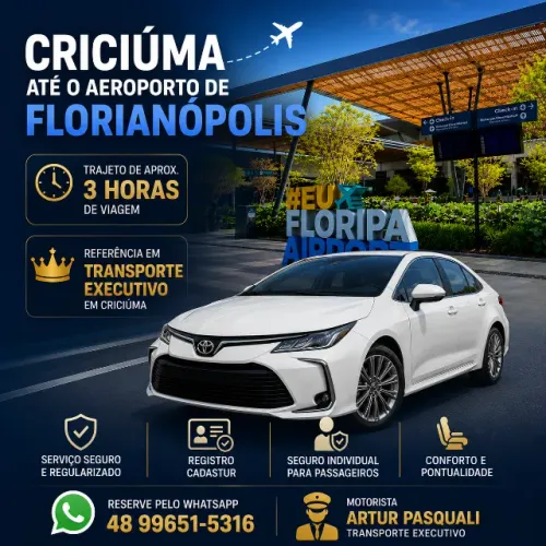 Transporte particular para Aeroportos da Região 