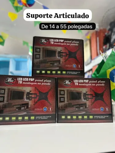 Suporte para TV Articulado Parede 14? 55? Alta Resistência