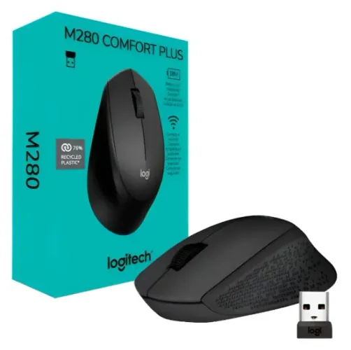 Mouse Logitech M280 Comfort Plus - Aceito cartão e entrego