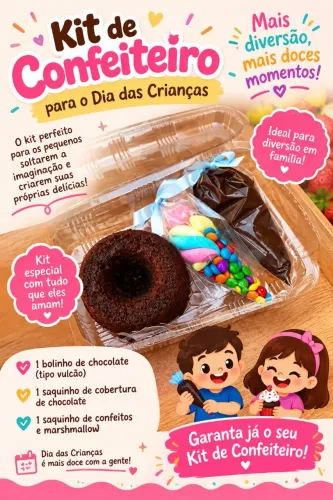Kit Confeiteiro para o Dia das Crianças! 25,00