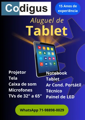Aluguel de Tablet Samsung Galaxy Tab A9 - Ideal para Eventos e Empresas