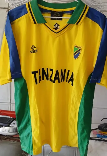 Camisa Tanzania Africa Skies Amarela Tam. G. Nova Frete Grátis