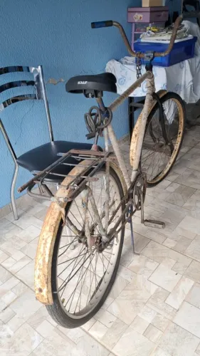 Bicicleta Antiga / Rústica (Estilo Barra Forte) - Para Restauração