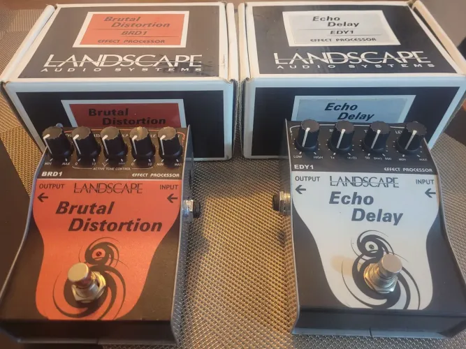 Pedal Landscape Brutal Distortion BRD1 + Landscape Echoe Delay Edy1