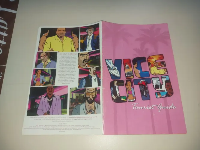 Manual ORIGINAL do GTA Vice City para Playstation 2