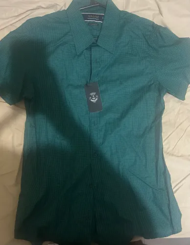 camisa social manga curta, new old. Nova.