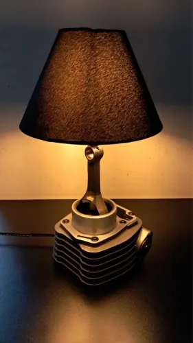 Luminária biela/ cabeçote de moto