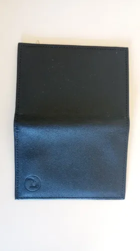 Carteira Masculina Porta Cartões Duo Slim Couro Legítimo Cor Preto