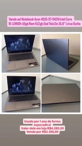 Vende se Notebook Acer