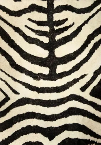 Tapete de zebra (branco e preto)