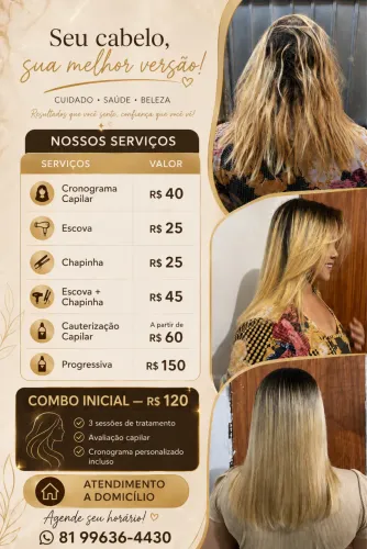 Cabeleireira a domicílio