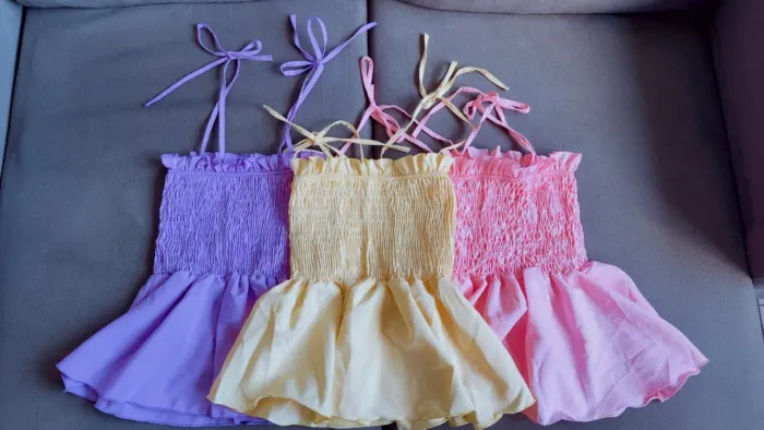 Blusa canelada com babados 